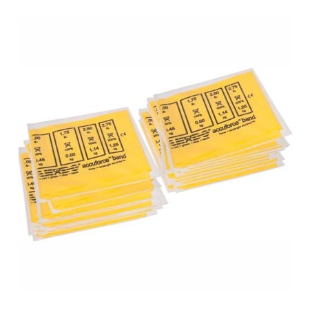 Fabrication Enterprises CanDo AccuForce Exercise Band, Yellow, 48"L Band, Box of 40 1476220